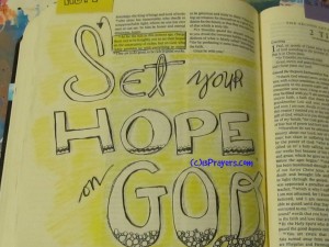 set hope on God